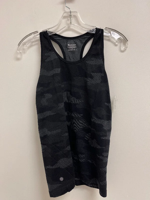 High Neck Yoga Tops for Comfort -Athletic Tank Top By Athleta In Black & Blue, Size: S High Neck Yoga Tops for Comfort -Athletic Tank Top By Athleta In Black & Blue, Size: S