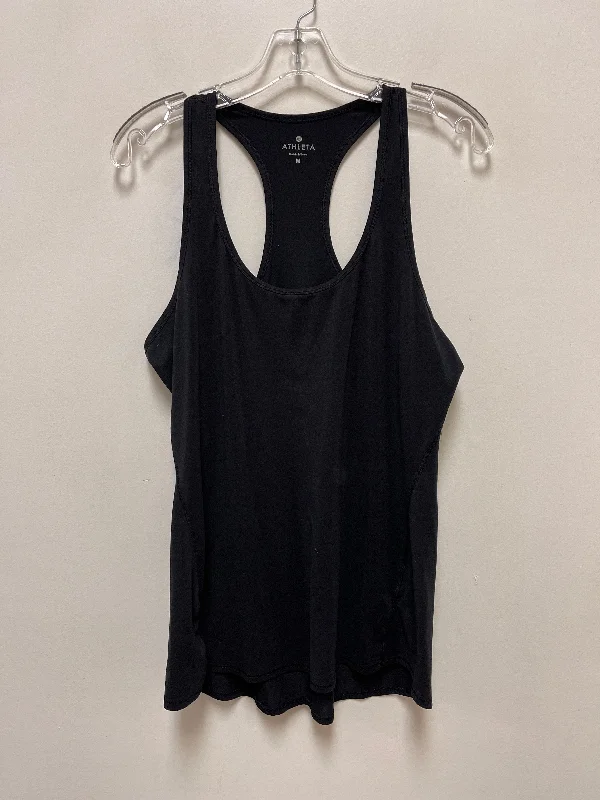 Comfortable Yoga Tops -Athletic Tank Top By Athleta In Black, Size: M
