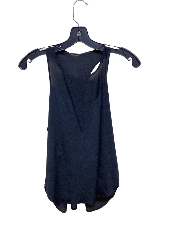 Yoga Tops with Built-In Support Bra -Athletic Tank Top By Athleta In Black, Size: S