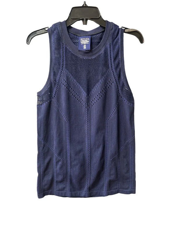 High-Cut Yoga Tops for More Coverage -Athletic Tank Top By Athleta In Blue, Size: 14