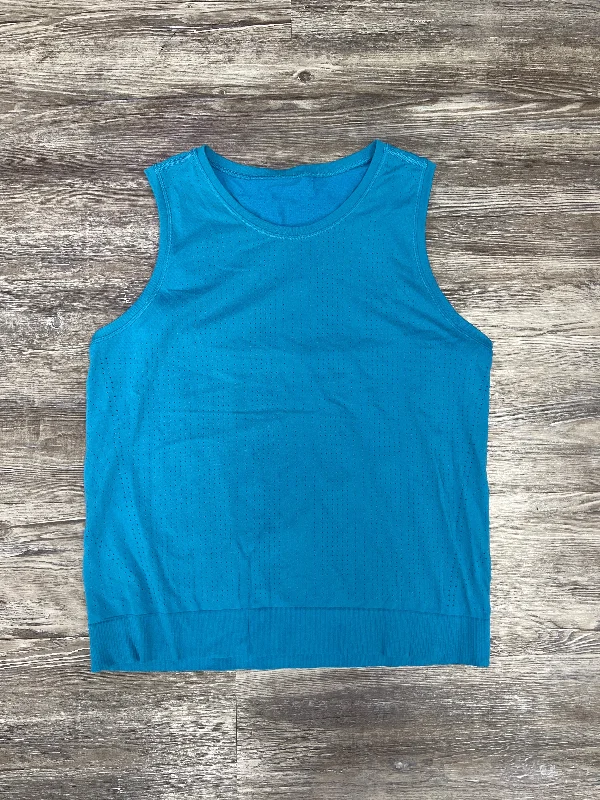 Yoga Tops for Better Support and Stretch -Athletic Tank Top By Athleta In Blue, Size: M