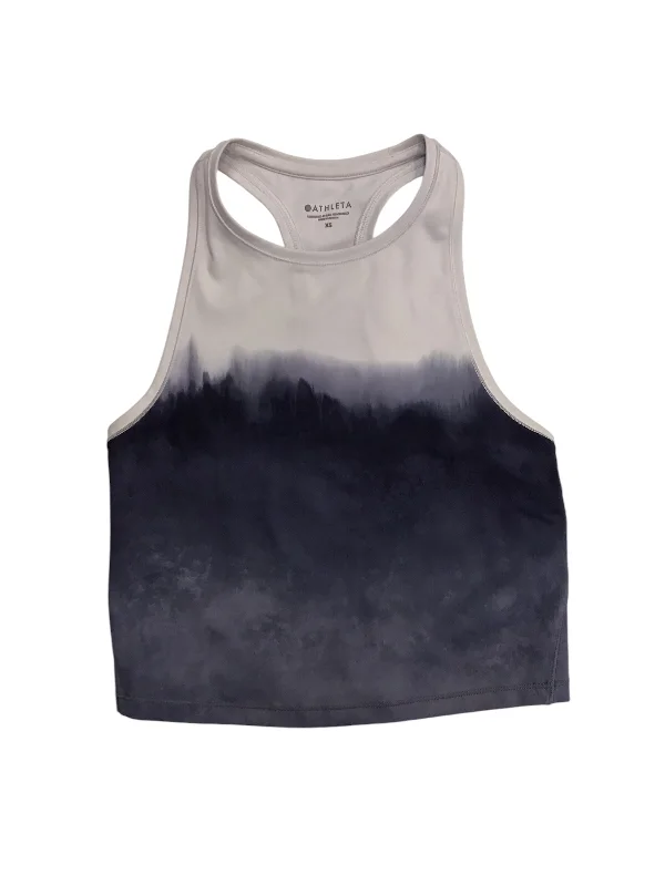 Comfortable Yoga Tops for Every Workout -Athletic Tank Top By Athleta In Blue & White, Size: Xs