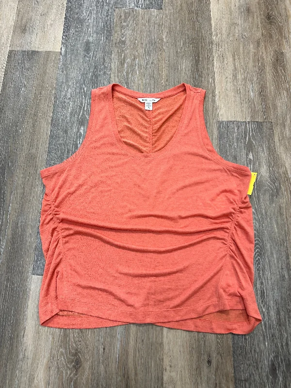 Yoga Tops for Core Strengthening -Athletic Tank Top By Athleta In Coral, Size: Xl
