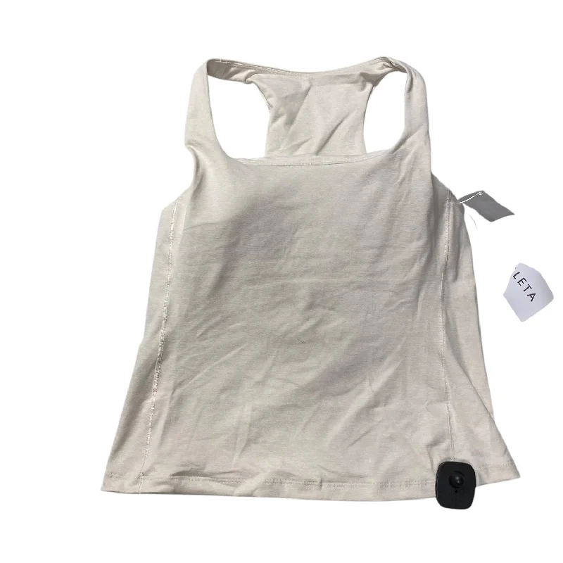 Yoga Tops for Maximum Stretch -Athletic Tank Top By Athleta In Cream, Size: S