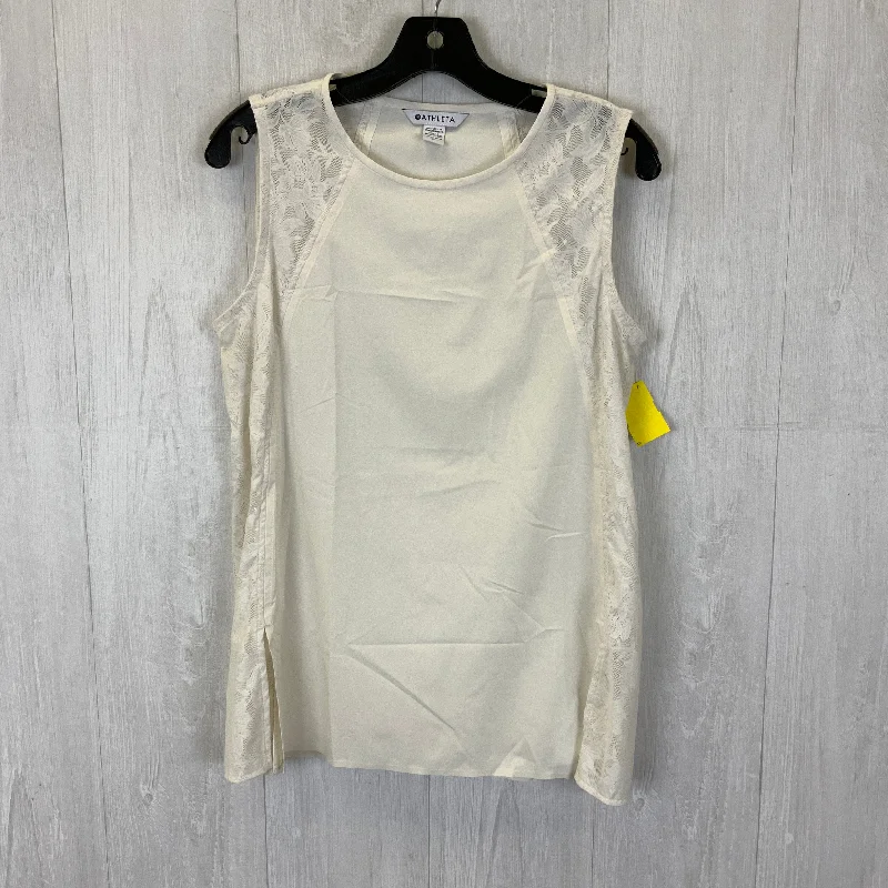 Active Yoga Tops for Intense Workouts -Athletic Tank Top By Athleta In Cream, Size: S Active Yoga Tops for Intense Workouts -Athletic Tank Top By Athleta In Cream, Size: S
