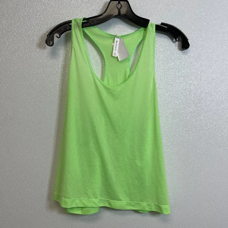Seamless Yoga Tops for Flexibility -Athletic Tank Top By Athleta In Green, Size: L