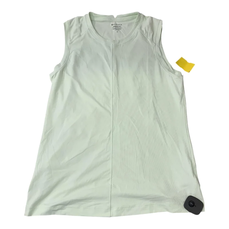Comfortable Yoga Tops for Hot Yoga -Athletic Tank Top By Athleta In Green, Size: M