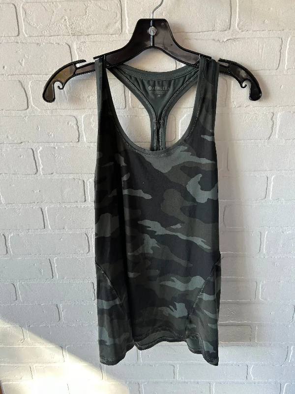 Breathable Yoga Tops for Comfortable Poses -Athletic Tank Top By Athleta In Green, Size: M Breathable Yoga Tops for Comfortable Poses -Athletic Tank Top By Athleta In Green, Size: M