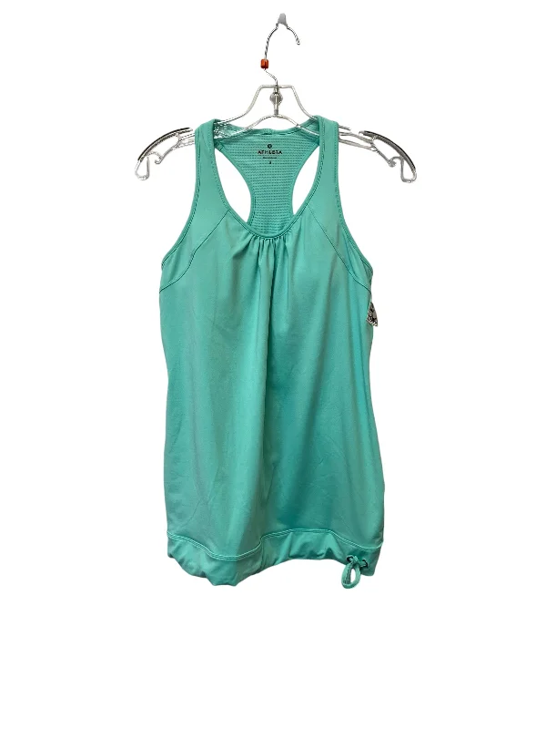 Women's Yoga Tops for Easy Flexibility -Athletic Tank Top By Athleta In Green, Size: S