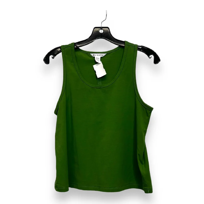 Comfortable Yoga Tops for Every Pose -Athletic Tank Top By Athleta In Green, Size: S