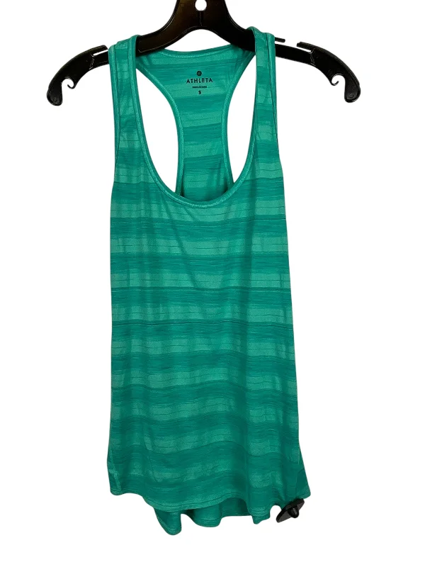 Breathable Yoga Tops for Comfortable Poses -Athletic Tank Top By Athleta In Green, Size: S Breathable Yoga Tops for Comfortable Poses -Athletic Tank Top By Athleta In Green, Size: S