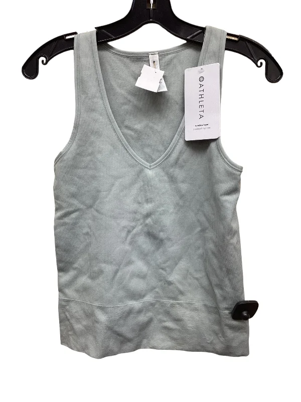 Yoga Tops for Strength and Flexibility -Athletic Tank Top By Athleta In Green, Size: S