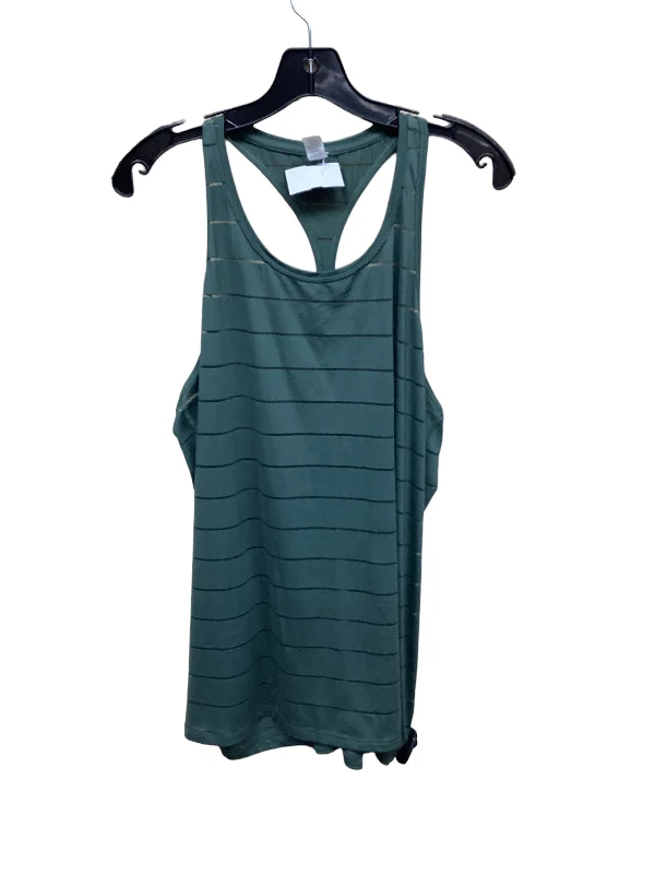 Zip-Up Yoga Tops for Extra Support -Athletic Tank Top By Athleta In Green, Size: Xl