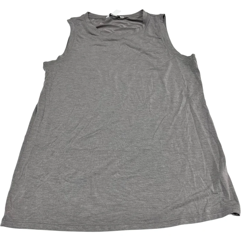 Long Sleeve Yoga Tops -Athletic Tank Top By Athleta In Grey, Size: M