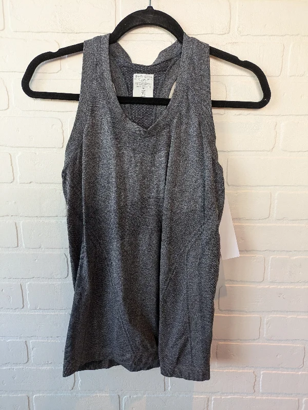 Yoga Tops with Relaxed Fit for Comfort -Athletic Tank Top By Athleta In Grey, Size: M