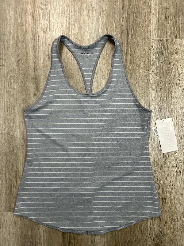 Yoga Tops for Light Yoga Practice -Athletic Tank Top By Athleta In Grey, Size: M