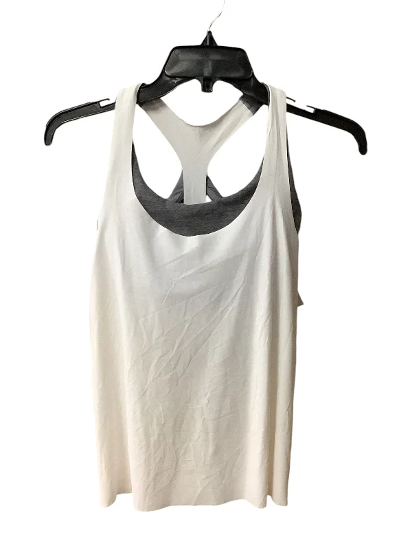 Women's Yoga Tops with Supportive Features -Athletic Tank Top By Athleta In Grey & White, Size: Xs Women's Yoga Tops with Supportive Features -Athletic Tank Top By Athleta In Grey & White, Size: Xs