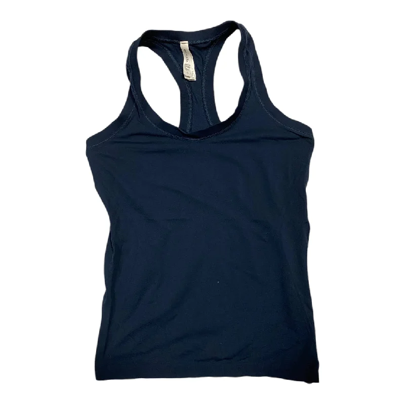 Loose Fit Yoga Tops for Comfort -Athletic Tank Top By Athleta In Navy, Size: S