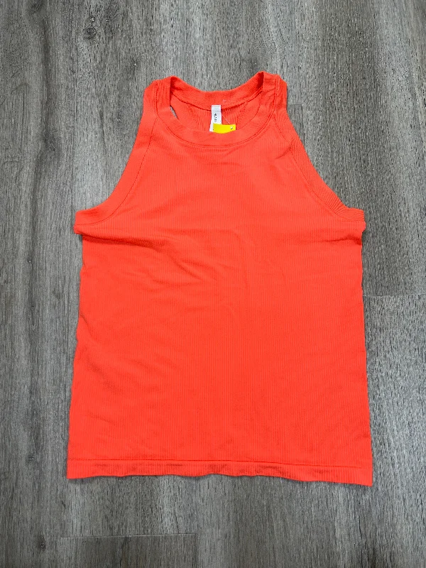 Printed Yoga Tops for Women -Athletic Tank Top By Athleta In Orange, Size: L