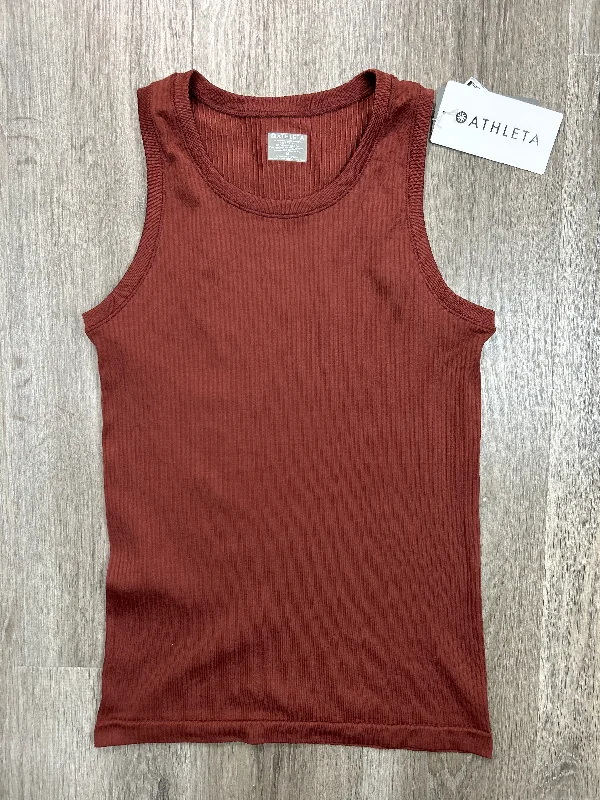 Yoga Tops for Performance and Comfort -Athletic Tank Top By Athleta In Orange, Size: M Yoga Tops for Performance and Comfort -Athletic Tank Top By Athleta In Orange, Size: M
