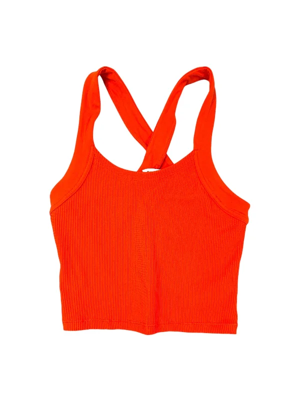 Mesh Yoga Tops for Women -Athletic Tank Top By Athleta In Orange, Size: Xs