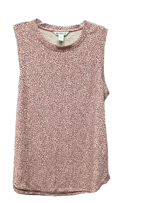 High-Cut Yoga Tops for More Coverage -Athletic Tank Top By Athleta In Pink, Size: L