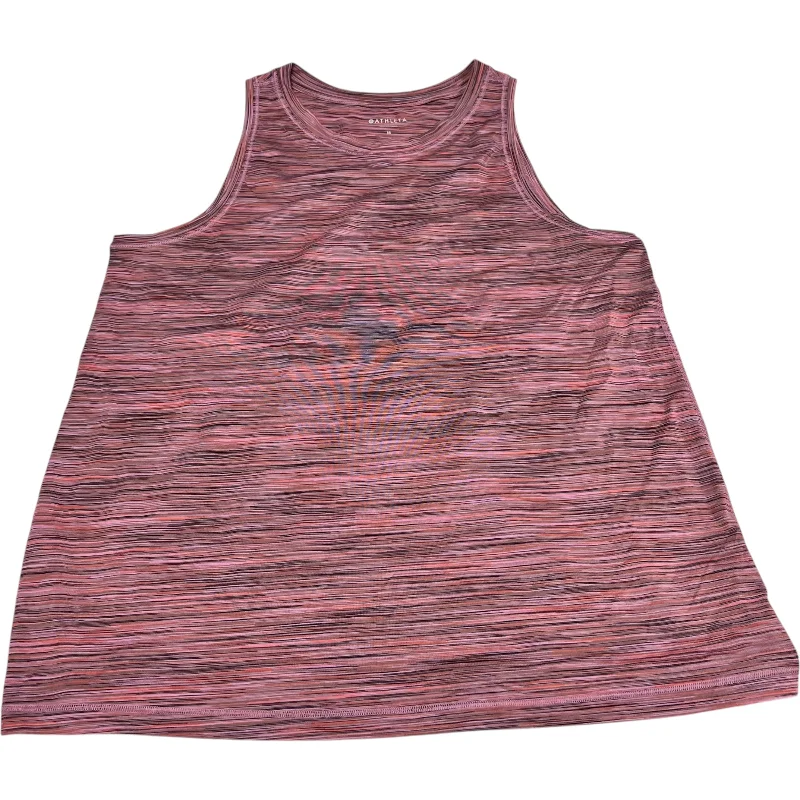 Breathable Yoga Tops for Women -Athletic Tank Top By Athleta In Pink, Size: M