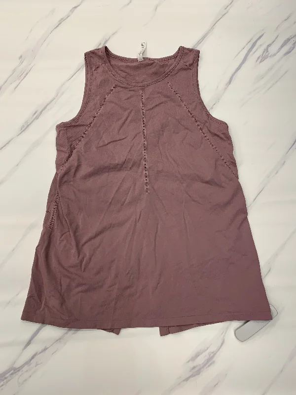 Women's Yoga Tops with High Coverage -Athletic Tank Top By Athleta In Pink, Size: S