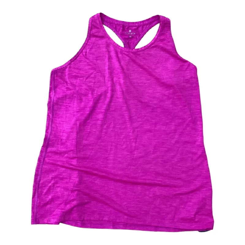 Women's Yoga Tops with Built-In Support -Athletic Tank Top By Athleta In Pink, Size: Xl