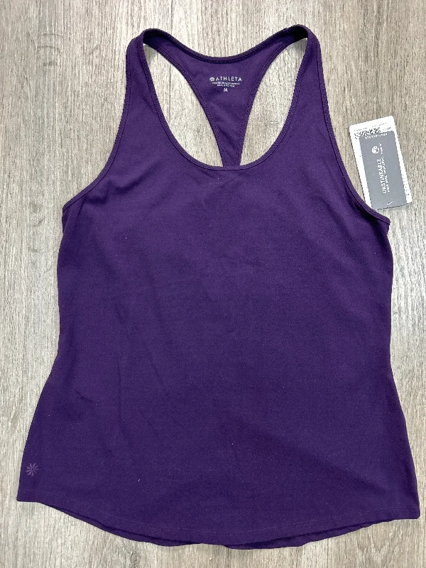 Yoga Tops for Stretching and Strengthening -Athletic Tank Top By Athleta In Purple, Size: M Yoga Tops for Stretching and Strengthening -Athletic Tank Top By Athleta In Purple, Size: M