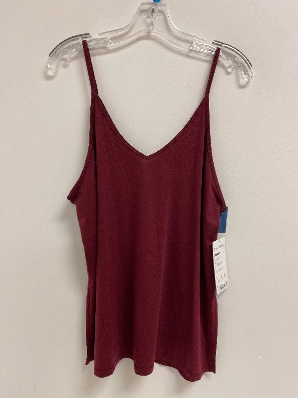 Yoga Tops for Warm-Up and Flexibility -Athletic Tank Top By Athleta In Red, Size: M