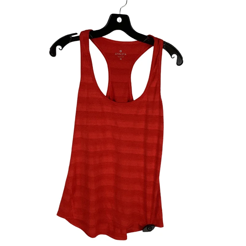 Yoga Tops for Seamless Movement -Athletic Tank Top By Athleta In Red, Size: M