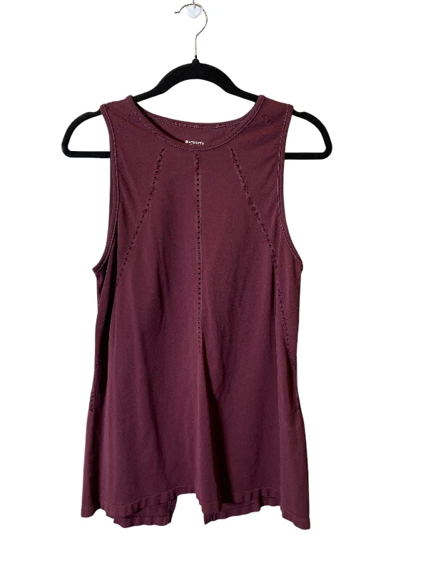 Yoga Tops for Hot Yoga -Athletic Tank Top By Athleta In Red, Size: M