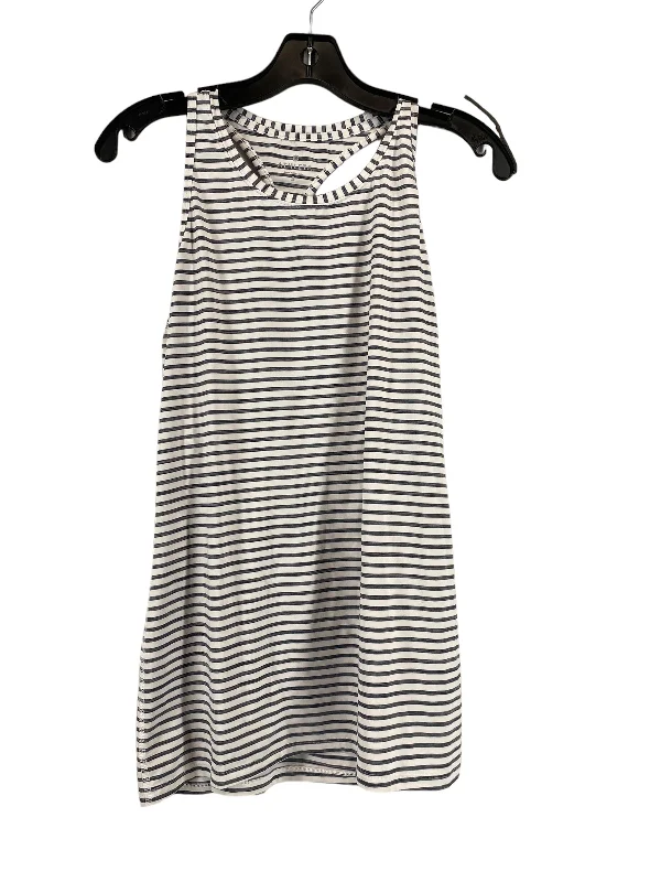 Soft Yoga Tops for All-Season Wear -Athletic Tank Top By Athleta In Striped Pattern, Size: S
