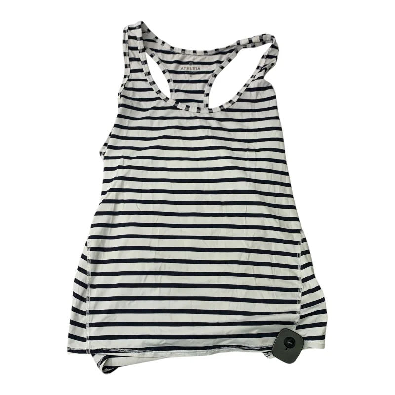 Yoga Tops for Warm Yoga Classes -Athletic Tank Top By Athleta In Striped Pattern, Size: S Yoga Tops for Warm Yoga Classes -Athletic Tank Top By Athleta In Striped Pattern, Size: S