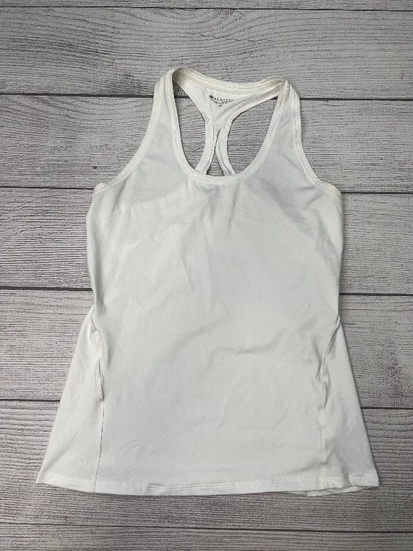 Yoga Tops for Increased Flexibility -Athletic Tank Top By Athleta In White, Size: M