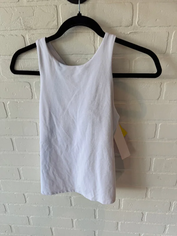 Women's Yoga Tops with Adjustable Fit for Comfort -Athletic Tank Top By Athleta In White, Size: S Women's Yoga Tops with Adjustable Fit for Comfort -Athletic Tank Top By Athleta In White, Size: S