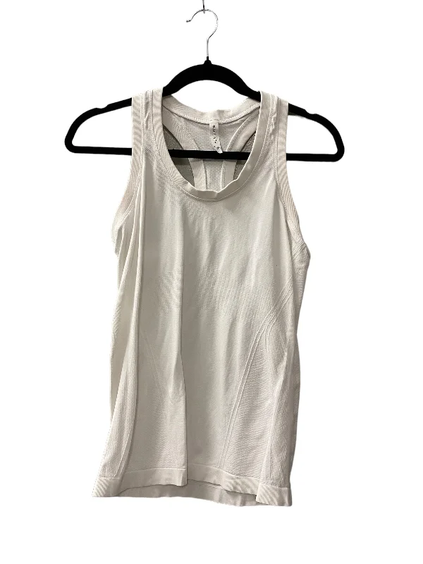 Yoga Tops for Stretch and Ease -Athletic Tank Top By Athleta In White, Size: S