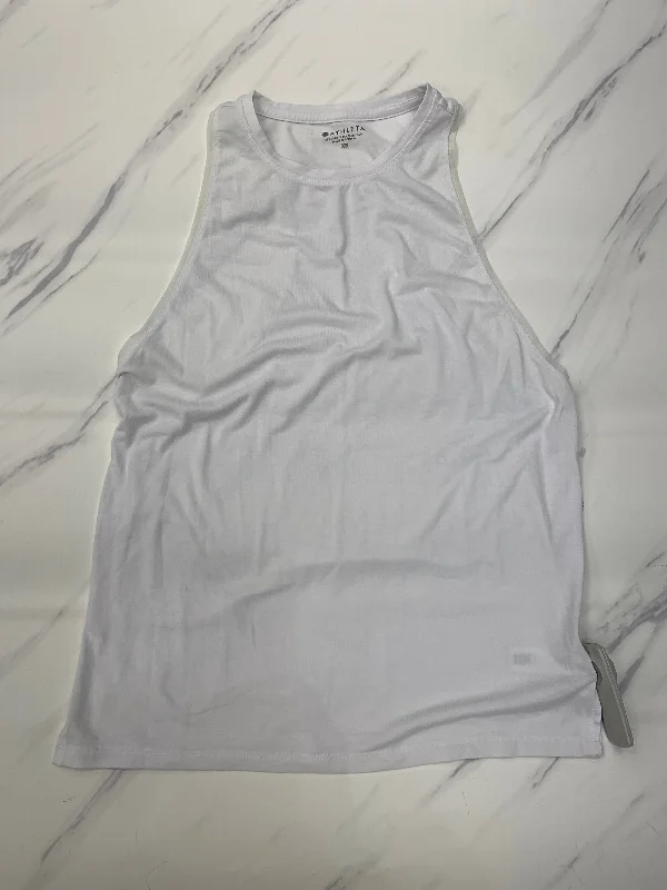 Yoga Tops for High Support -Athletic Tank Top By Athleta In White, Size: Xs