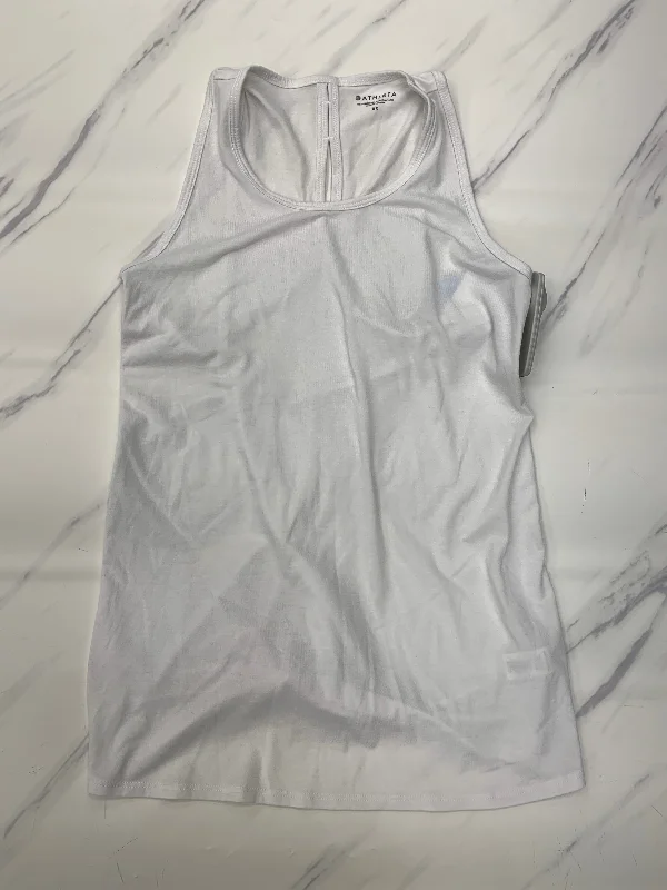 Loose Yoga Tops for Breathability -Athletic Tank Top By Athleta In White, Size: Xs