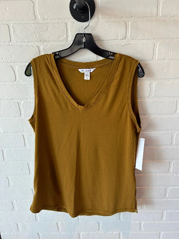 Yoga Tops with Customizable Fit for Every Body -Athletic Tank Top By Athleta In Yellow, Size: L