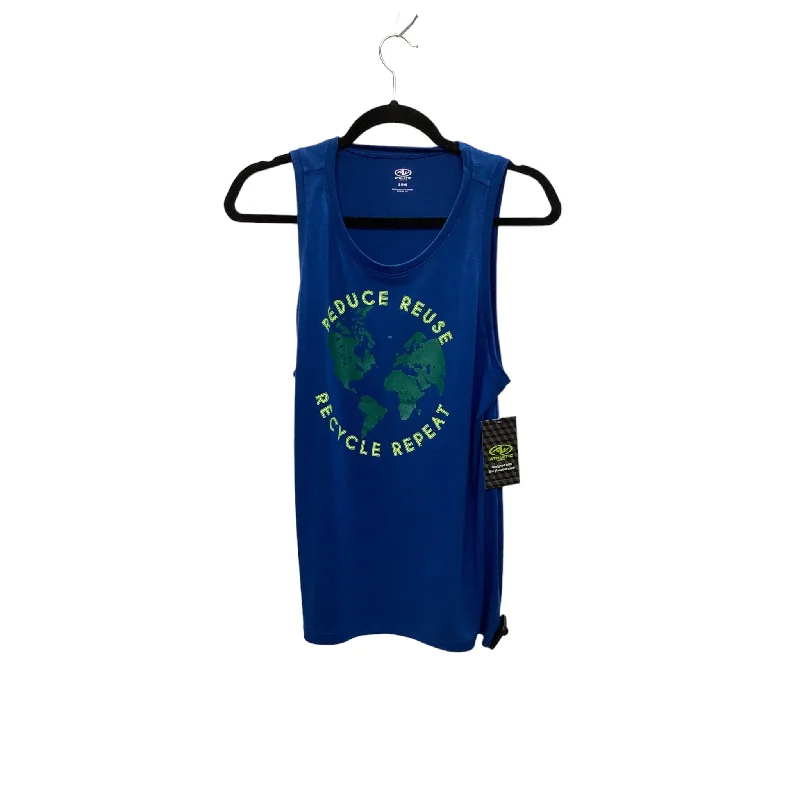 Stretch Yoga Tops for Flexibility -Athletic Tank Top By Athletic Works In Blue, Size: S