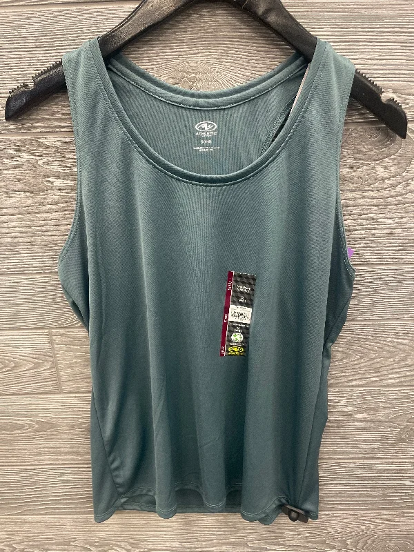 Women's Yoga Tops for Toning -Athletic Tank Top By Athletic Works In Blue, Size: S