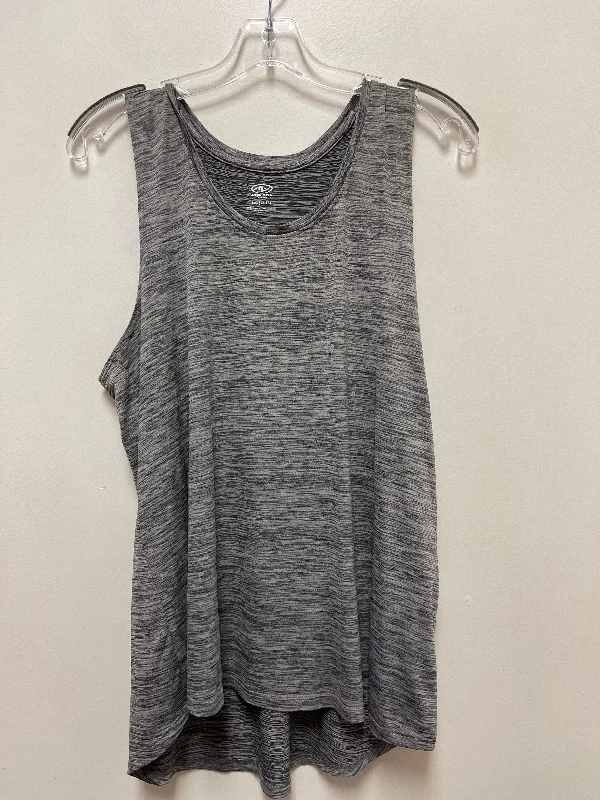 Women's Yoga Tops for Easy Flexibility -Athletic Tank Top By Athletic Works In Grey, Size: L