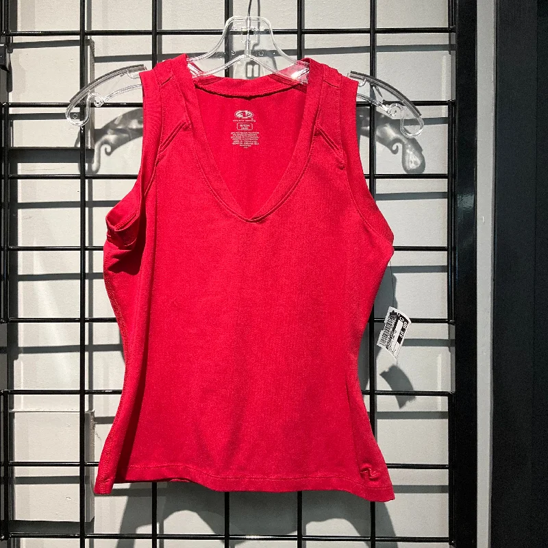 Women's Yoga Tops for Core Strengthening -Athletic Tank Top By Athletic Works In Red, Size: S