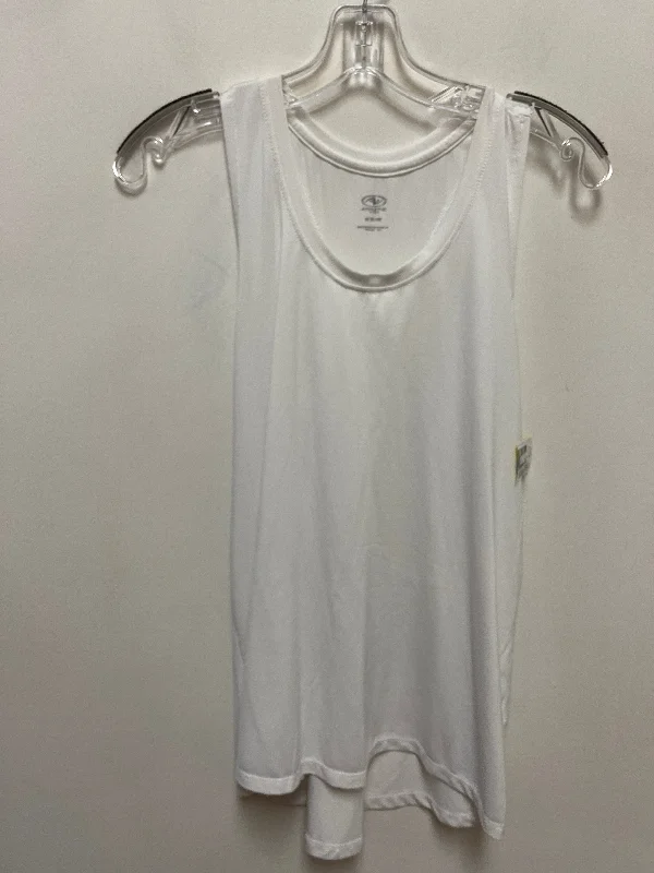Yoga Tops for Softness and Comfort -Athletic Tank Top By Athletic Works In White, Size: M Yoga Tops for Softness and Comfort -Athletic Tank Top By Athletic Works In White, Size: M