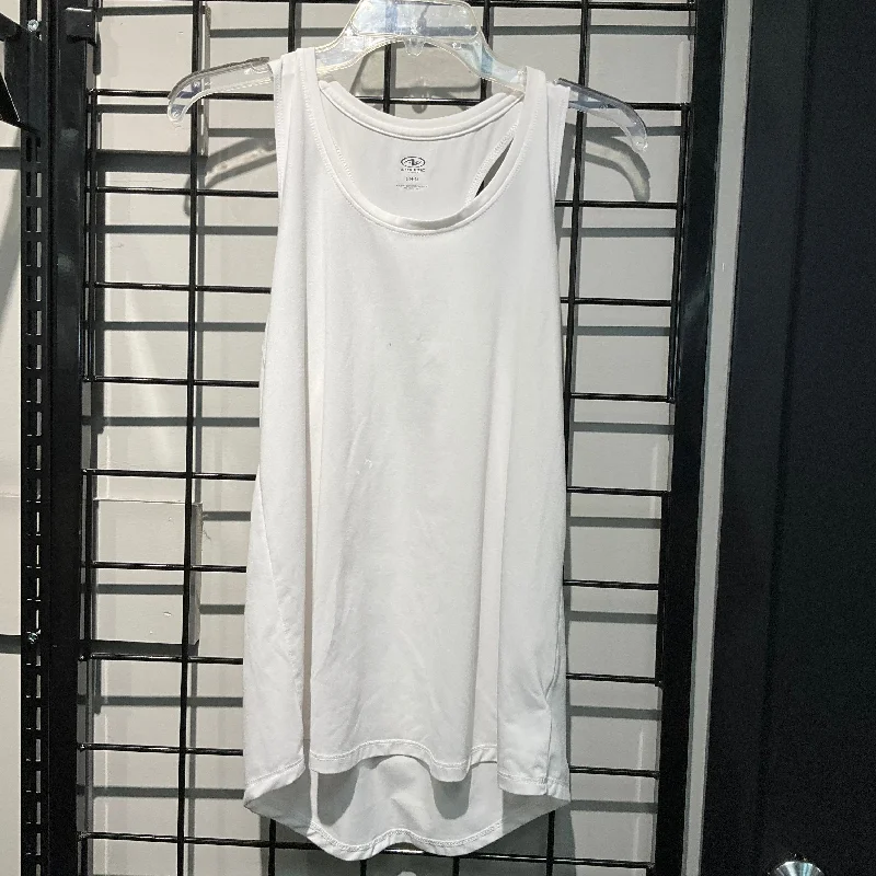 Yoga Tops for Easy Movement and Comfort -Athletic Tank Top By Athletic Works In White, Size: S