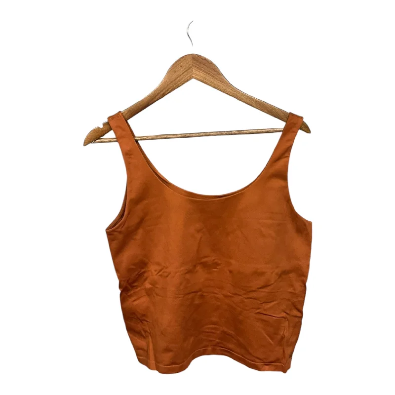 Women's Yoga Tops with Soft, Stretchy Fit -Athletic Tank Top By Avec Les Filles In Orange, Size: Xl Women's Yoga Tops with Soft, Stretchy Fit -Athletic Tank Top By Avec Les Filles In Orange, Size: Xl
