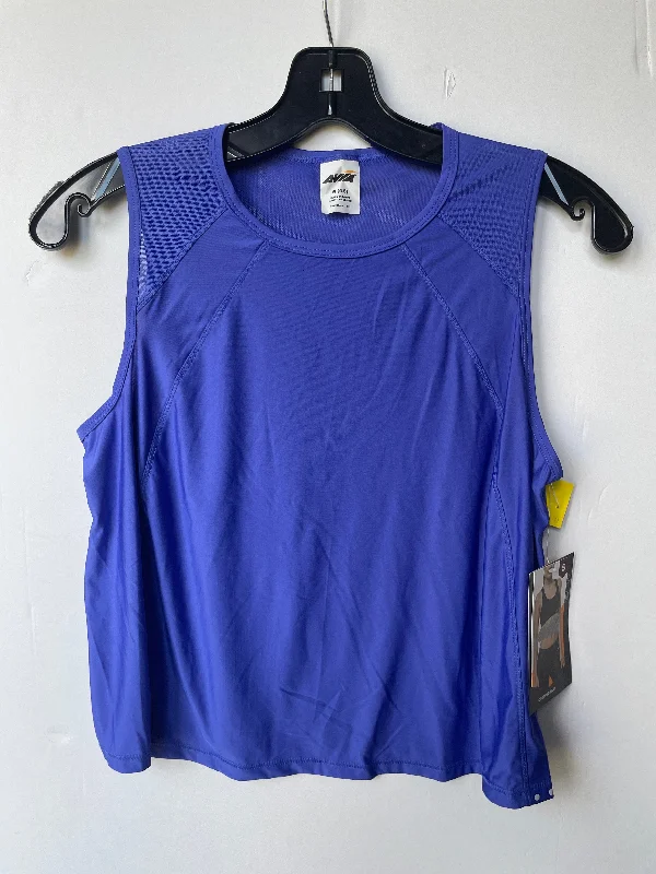 Fitted Yoga Tops with Breathable Design -Athletic Tank Top By Avia In Purple, Size: S