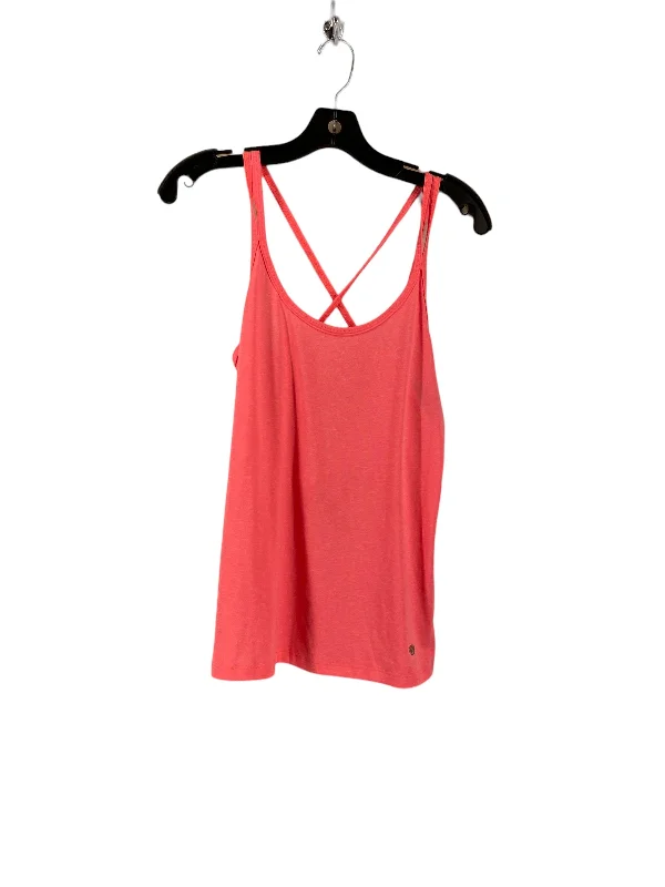 Yoga Tops for Maximum Stretch -Athletic Tank Top By Bally In Pink, Size: S